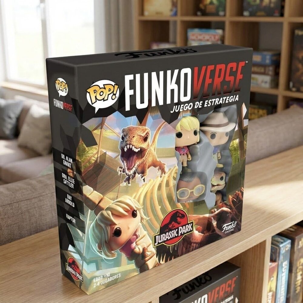 Funko Pop! Funkoverse Jurassic Park Strategy Game Spanish Edition New Sealed 2-4 - Picture 2 of 8
